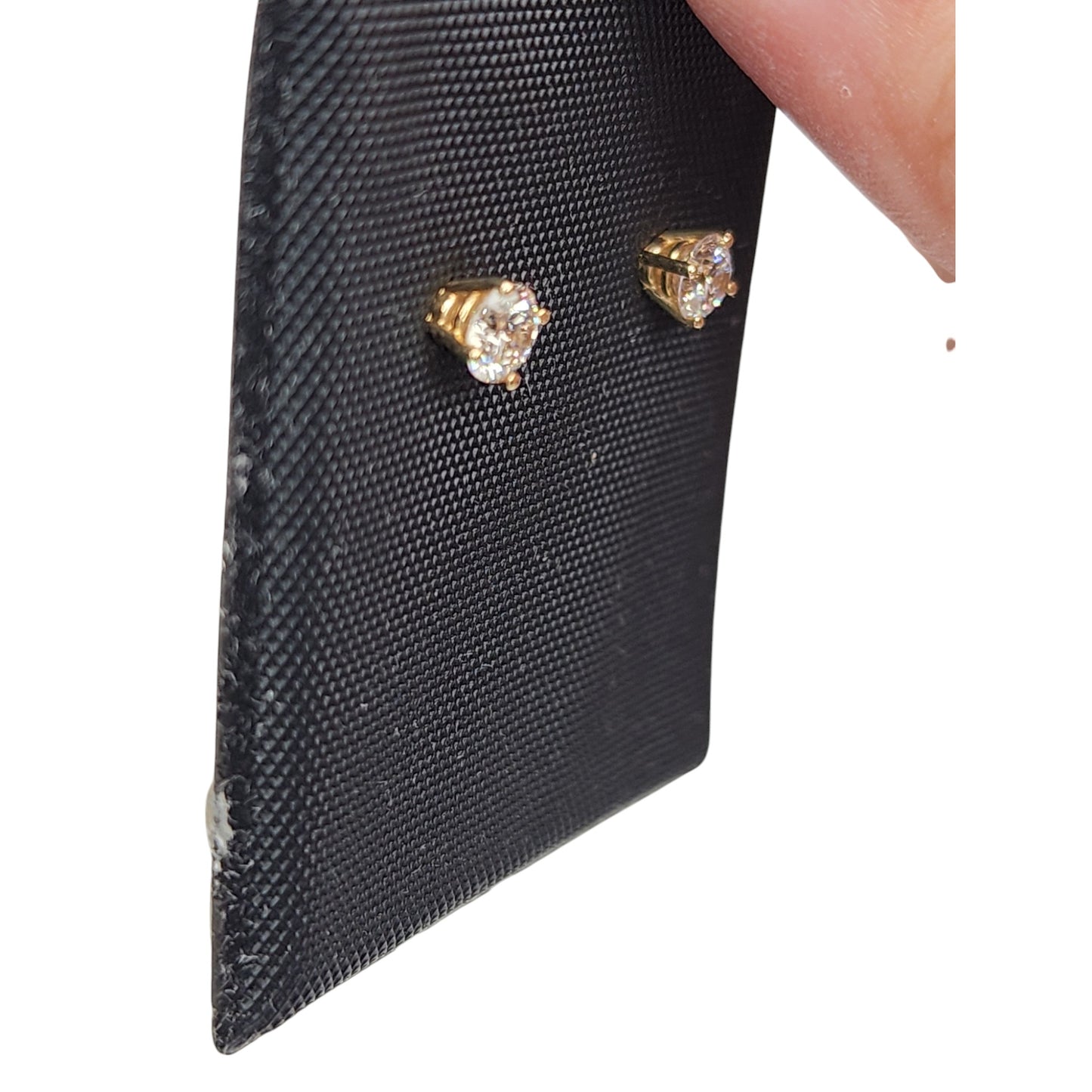 14KT Yellow Gold W/ Diamond .75cttw 4-Prong Cir Studs Earrings