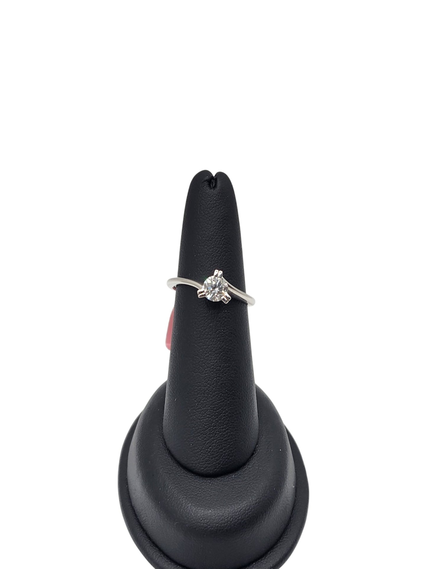 18KT White Gold 0.65cttw & White Solitaire Diamond Ring