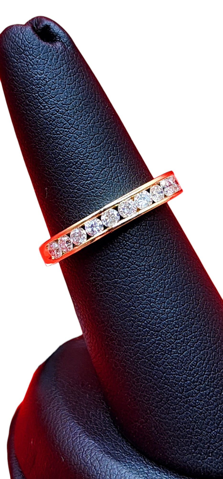 14KT Yellow Gold, Gen Diamond .75cttw Weeding Band
