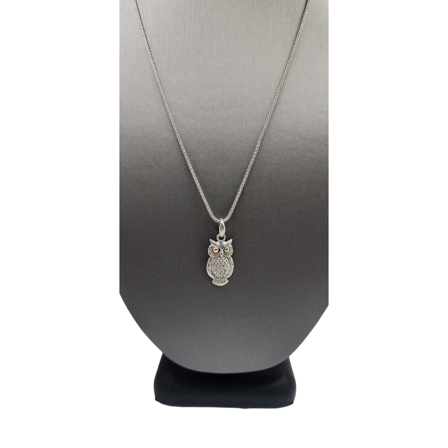 Bali Silver Pendants Chain 18" Collection Lucky Owl Pendant