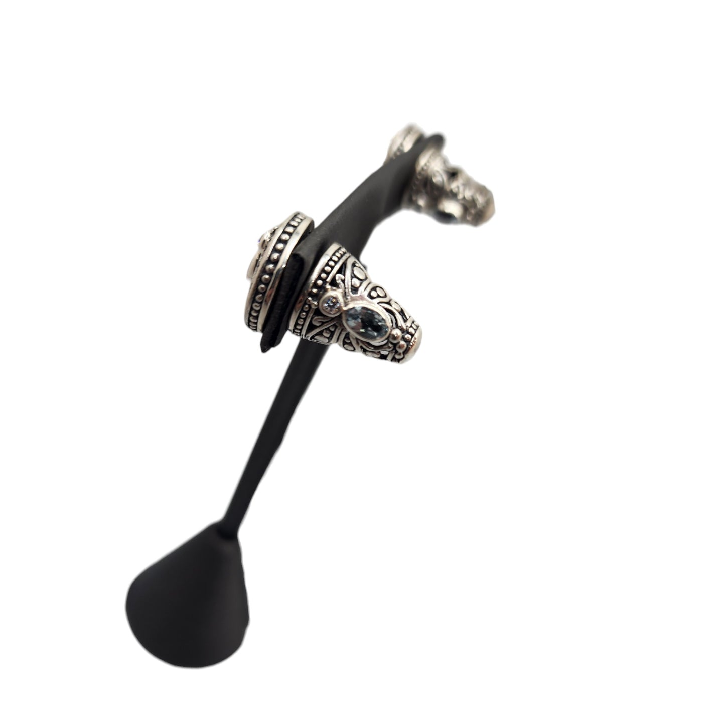Bali Silver Collection Songket Mini Doble Earrings