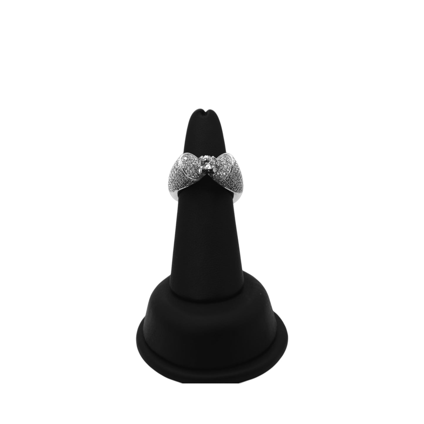 18KT White Gold 2.10cttw Round Center & Pave Wedding Diamond Ring