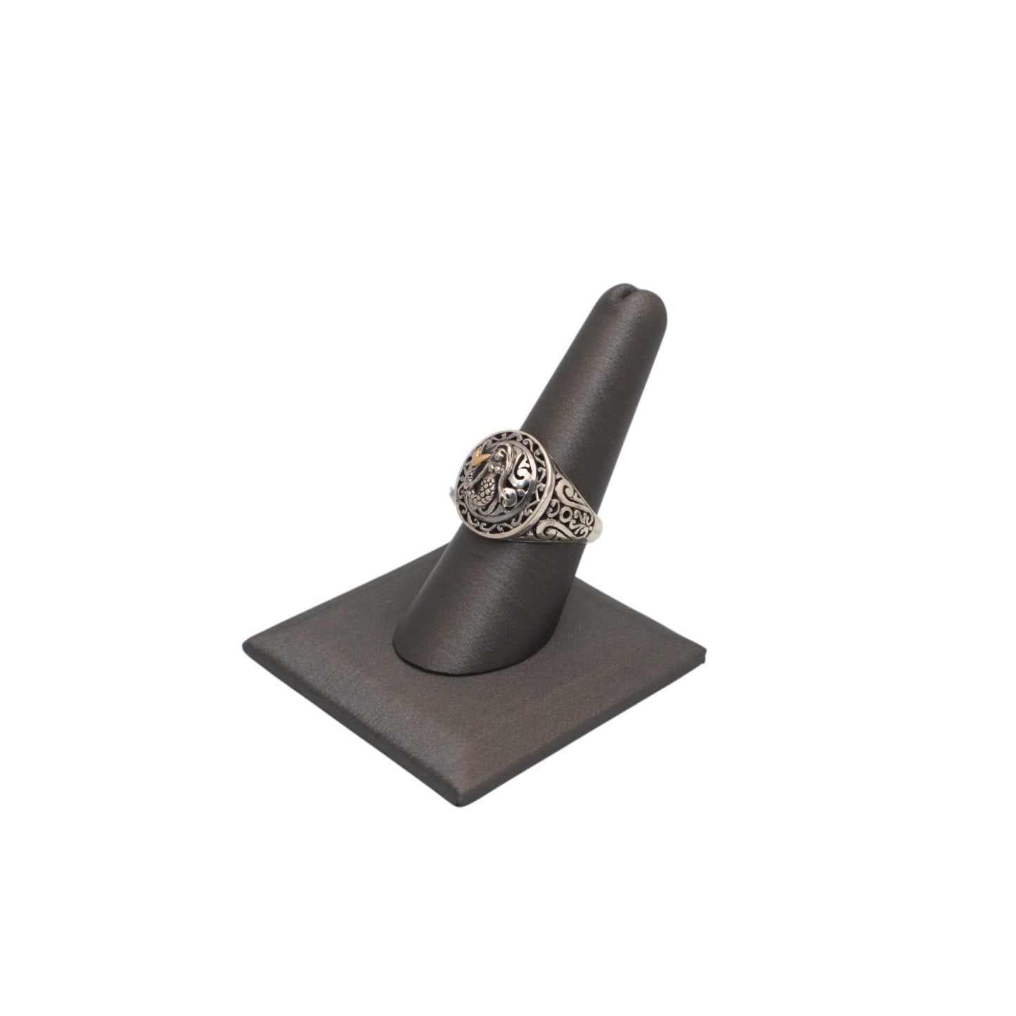 Bali Silver Collection W/18KT Splash Mermaid Bali Ring