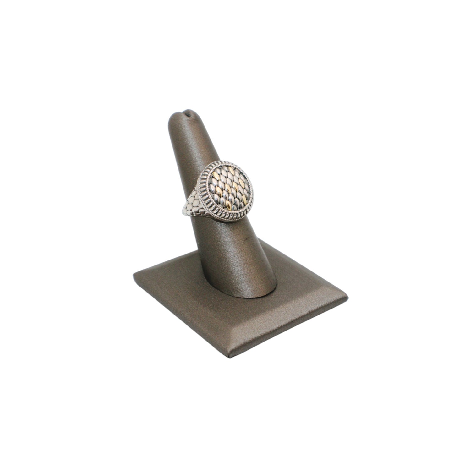 Bali Silver Collection W/18KT Naga Scale Bali Ring