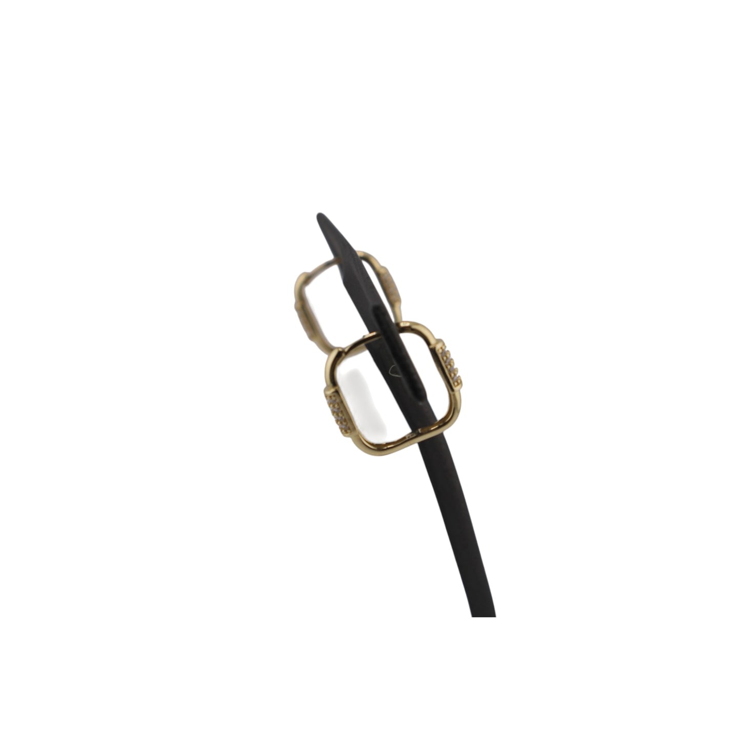 14KT Yellow Gold Square Style Hoops 12.mm Earrings