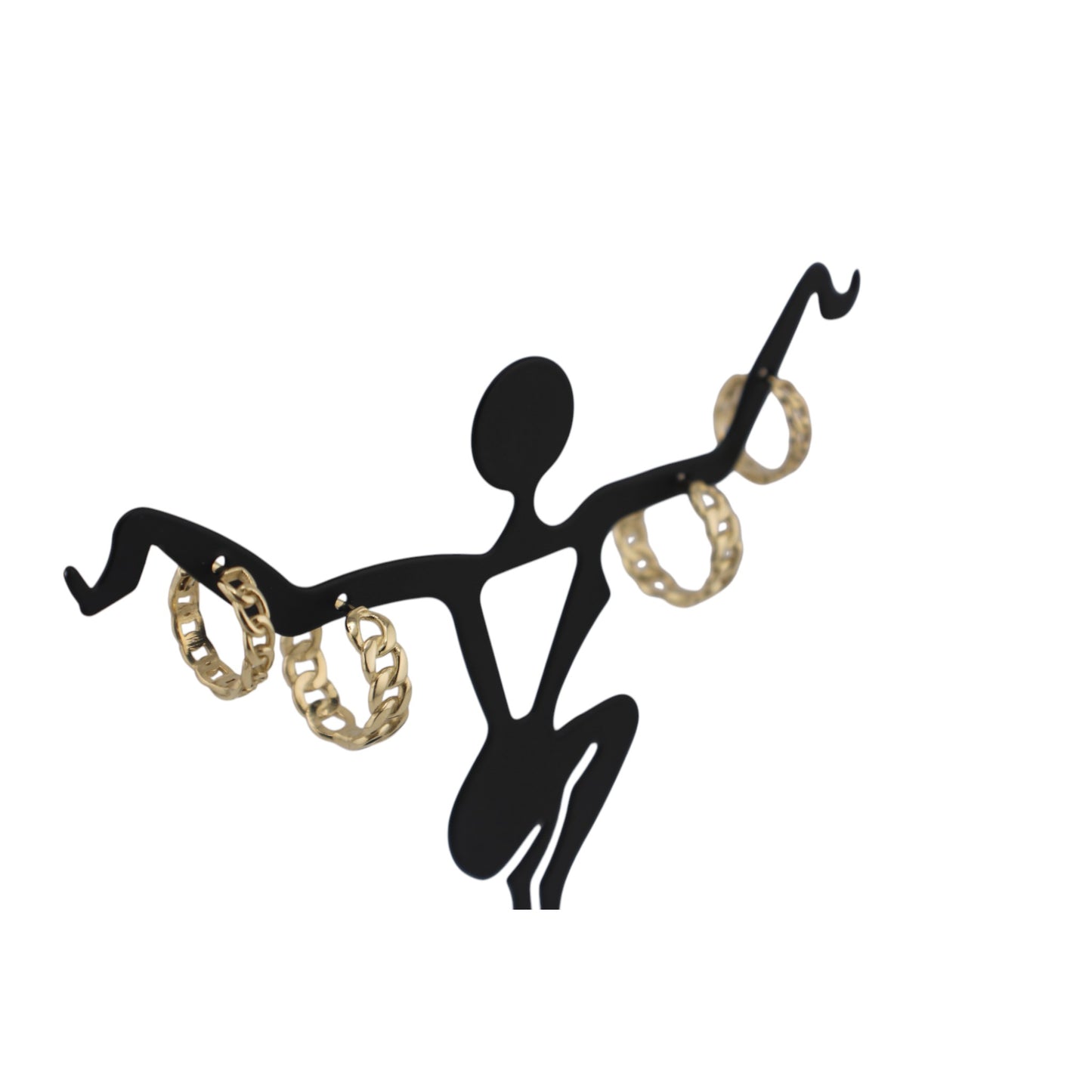 14KT Solid Yellow Gold Cuban Style Hoops Earrings