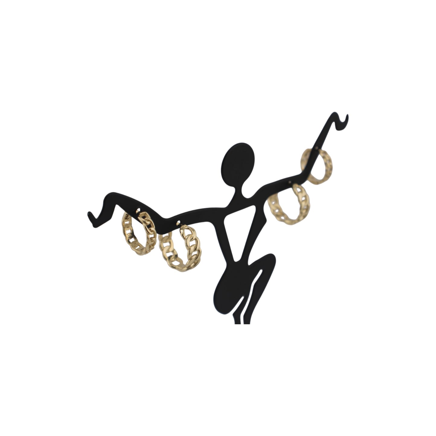 14KT Solid Yellow Gold Cuban Style Hoops Earrings