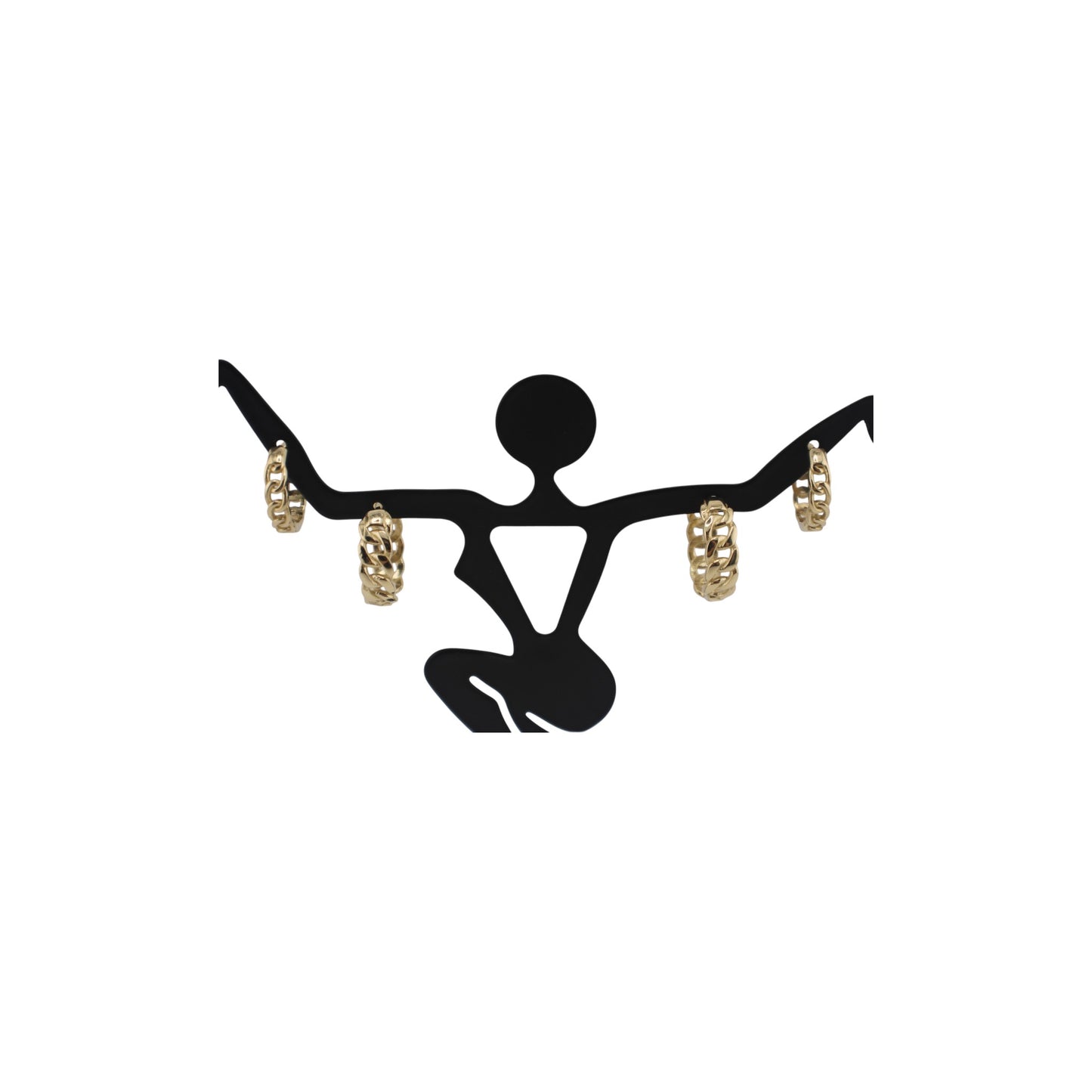 14KT Solid Yellow Gold Cuban Style Hoops Earrings