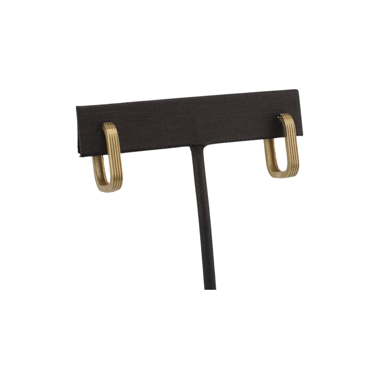 14KT Yellow Gold Square 15mm Hoops Earrings