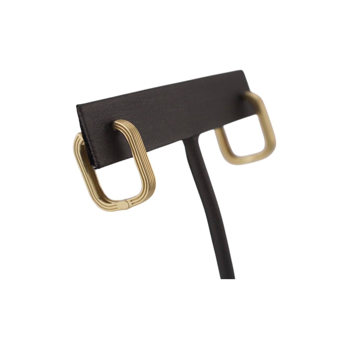 14KT Yellow Gold Square 15mm Hoops Earrings