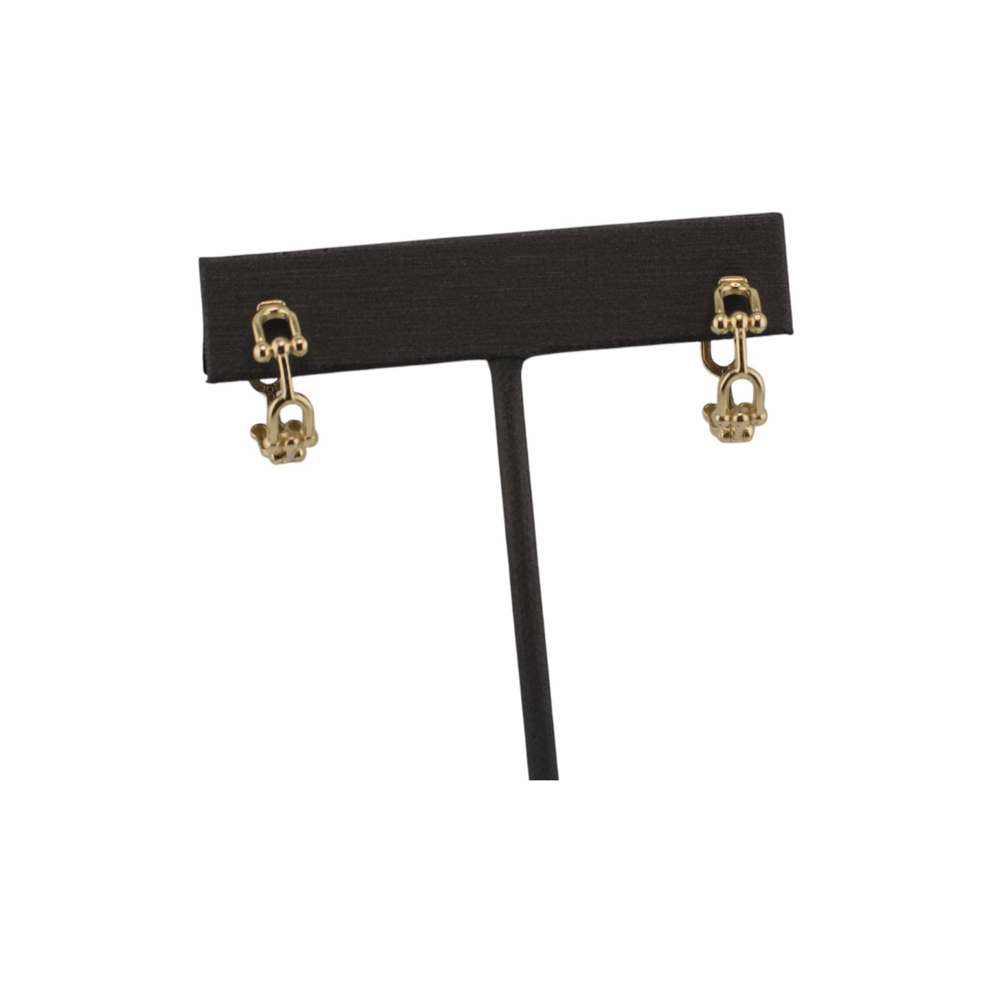 14KT Solid Yellow Gold Hoops Fancy Style Earrings