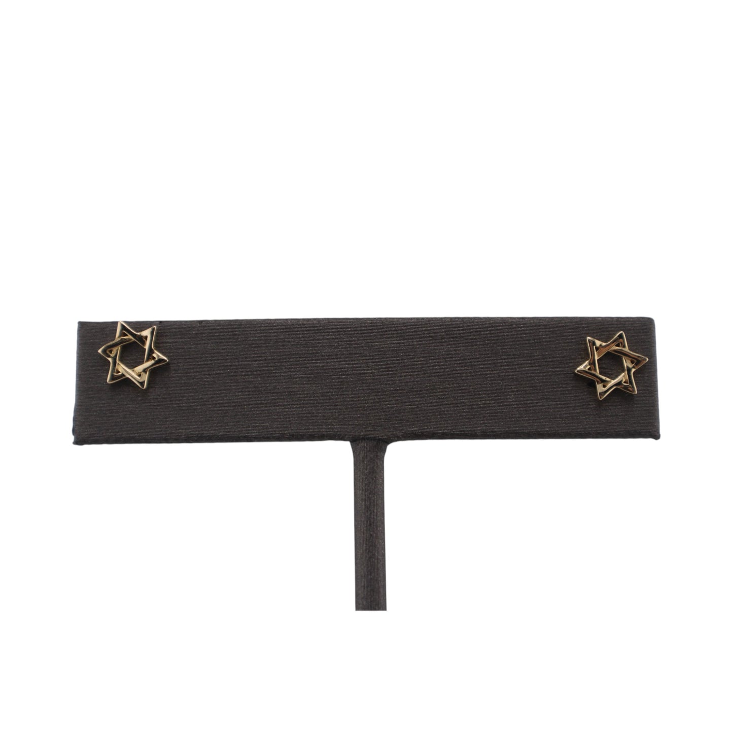 14KT Yellow Gold Star of David Studs Earrings