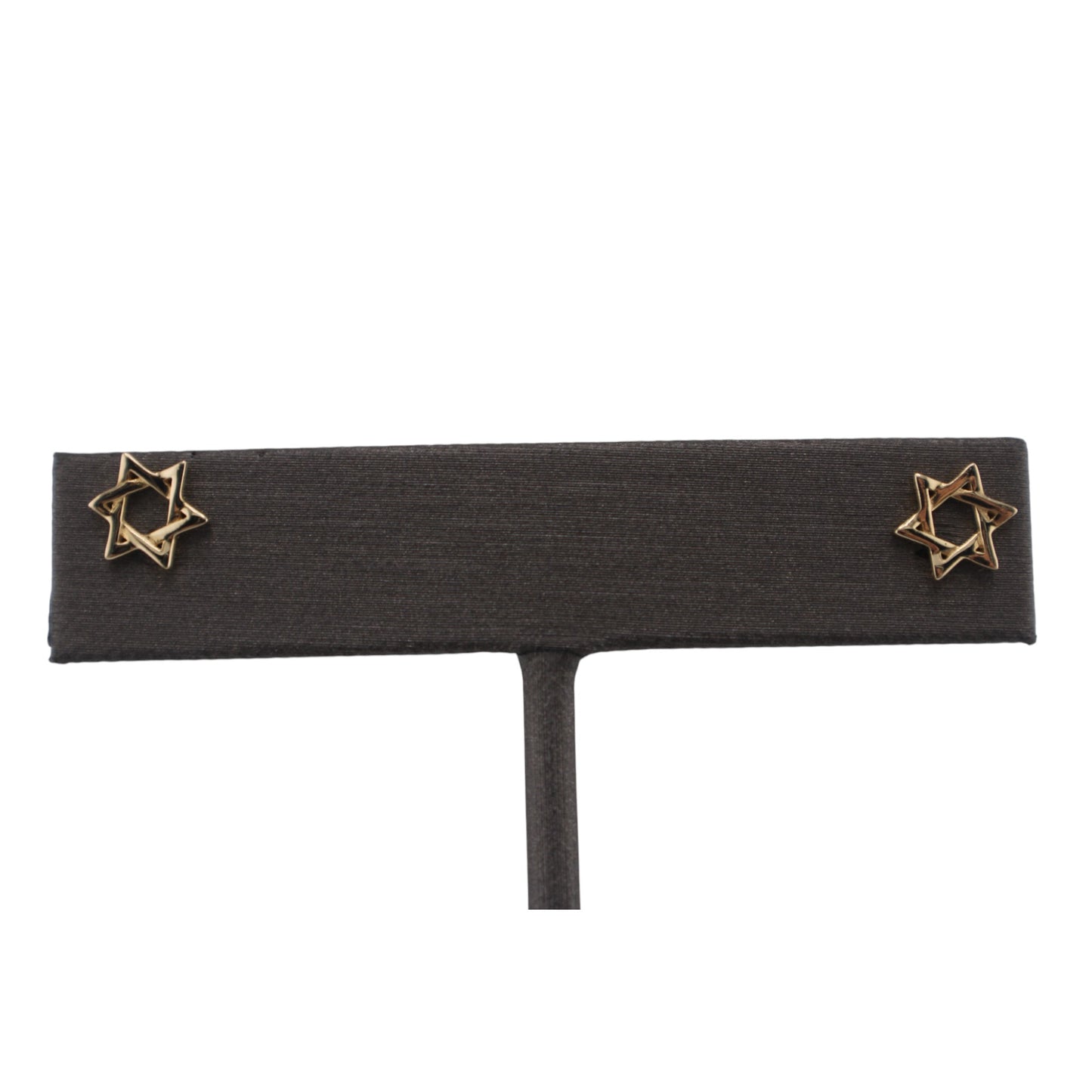 14KT Yellow Gold Star of David Studs Earrings