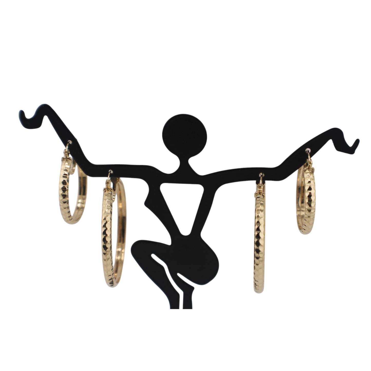 14KT Yellow Gold New Round Hoops Earrings