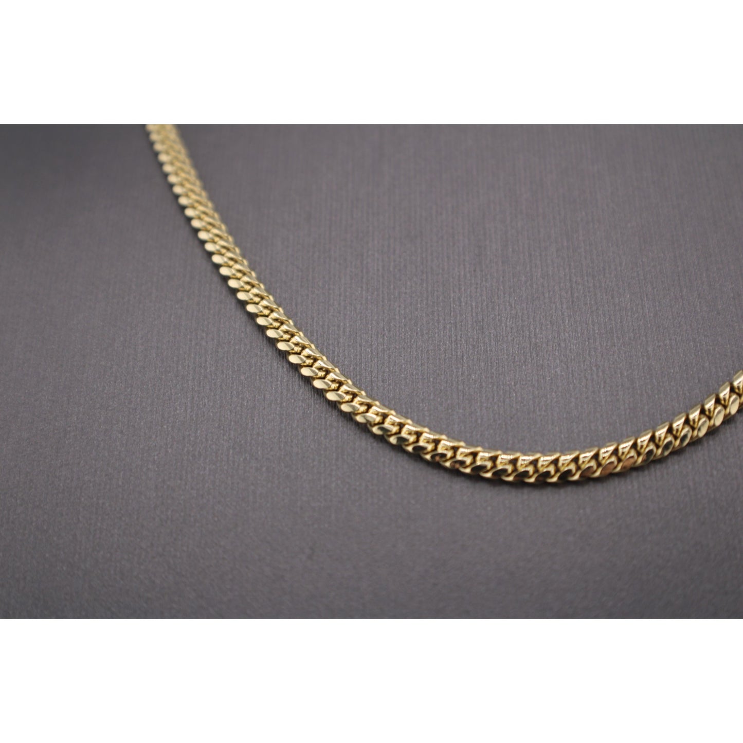 14KT Yellow Solid Cuban Link Gold Chain