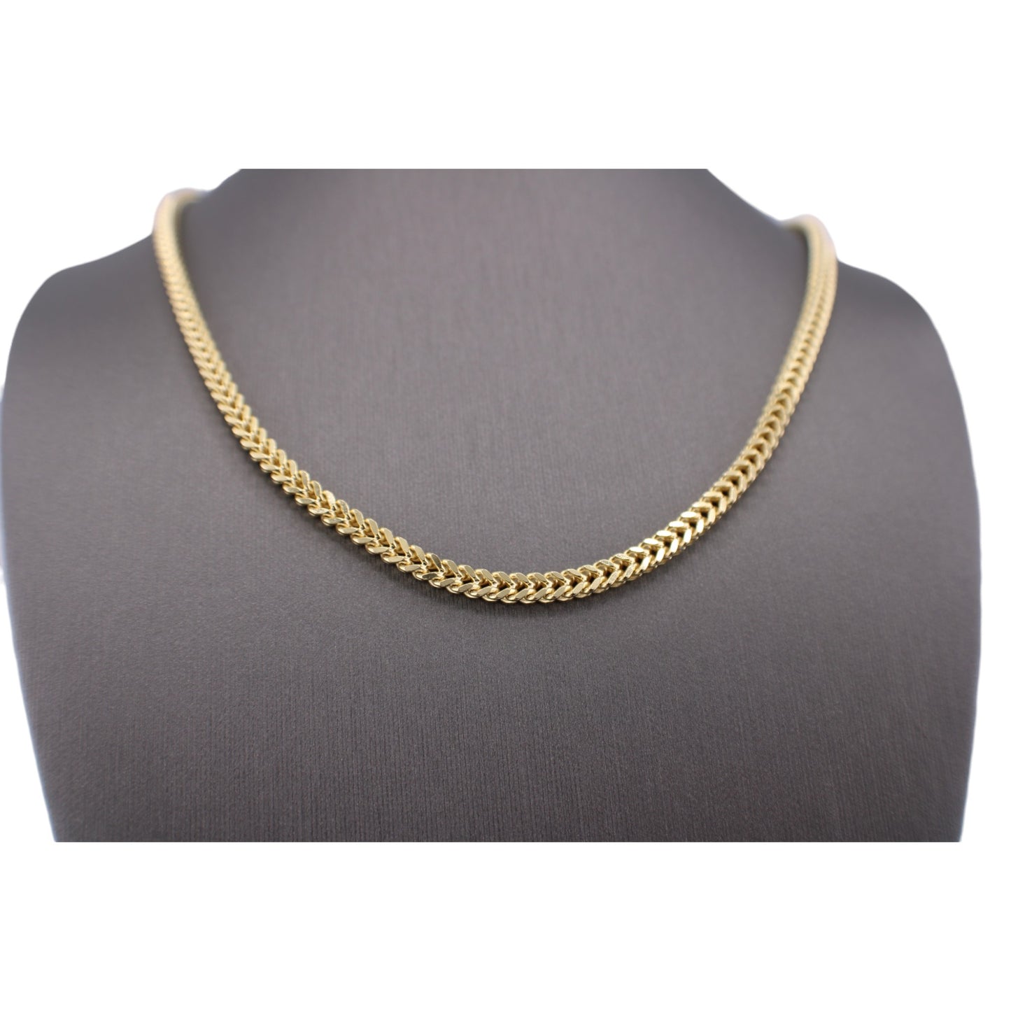 14KT Yellow Solid Gold Franco Cut Chain