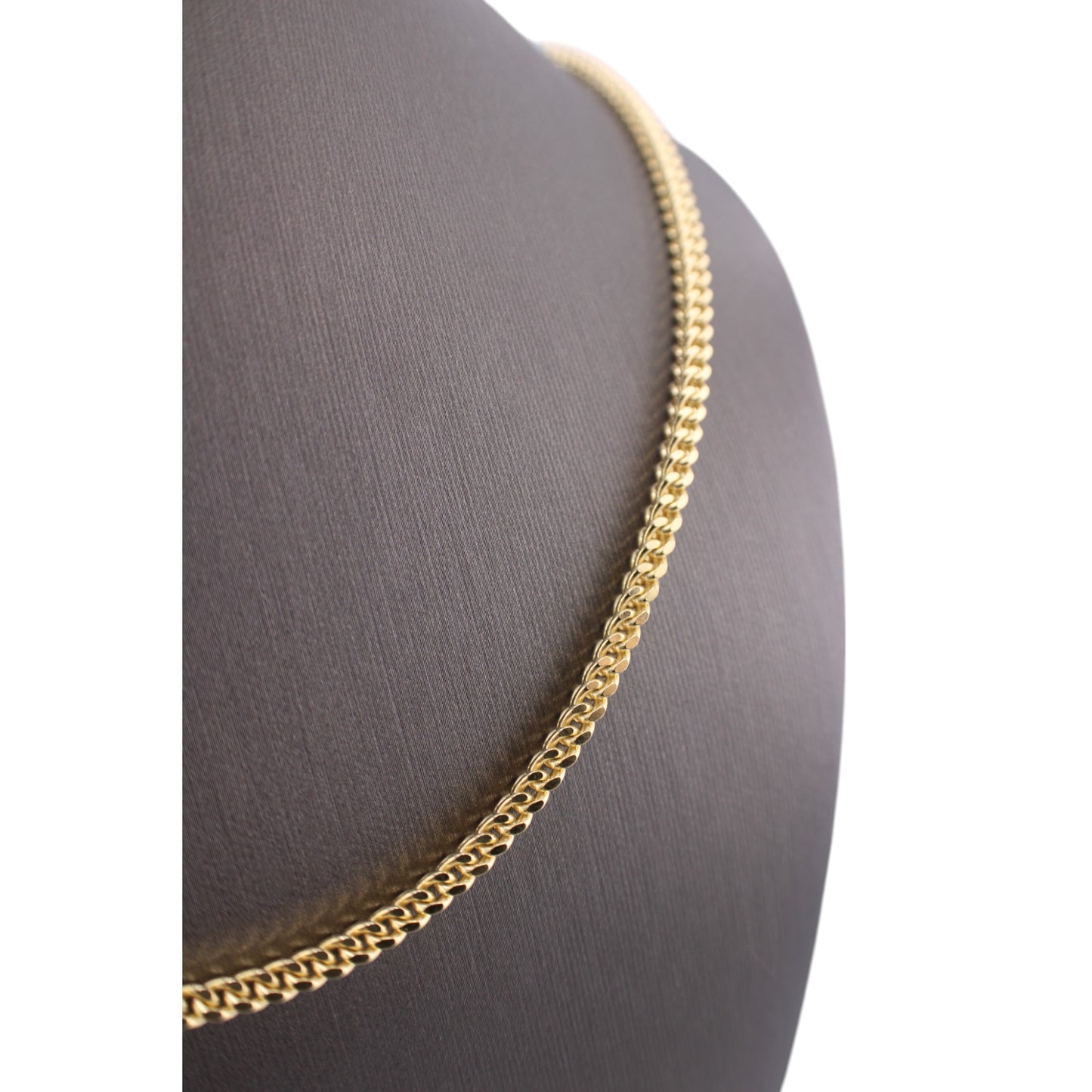 14KT Yellow Solid Gold Franco Cut Chain