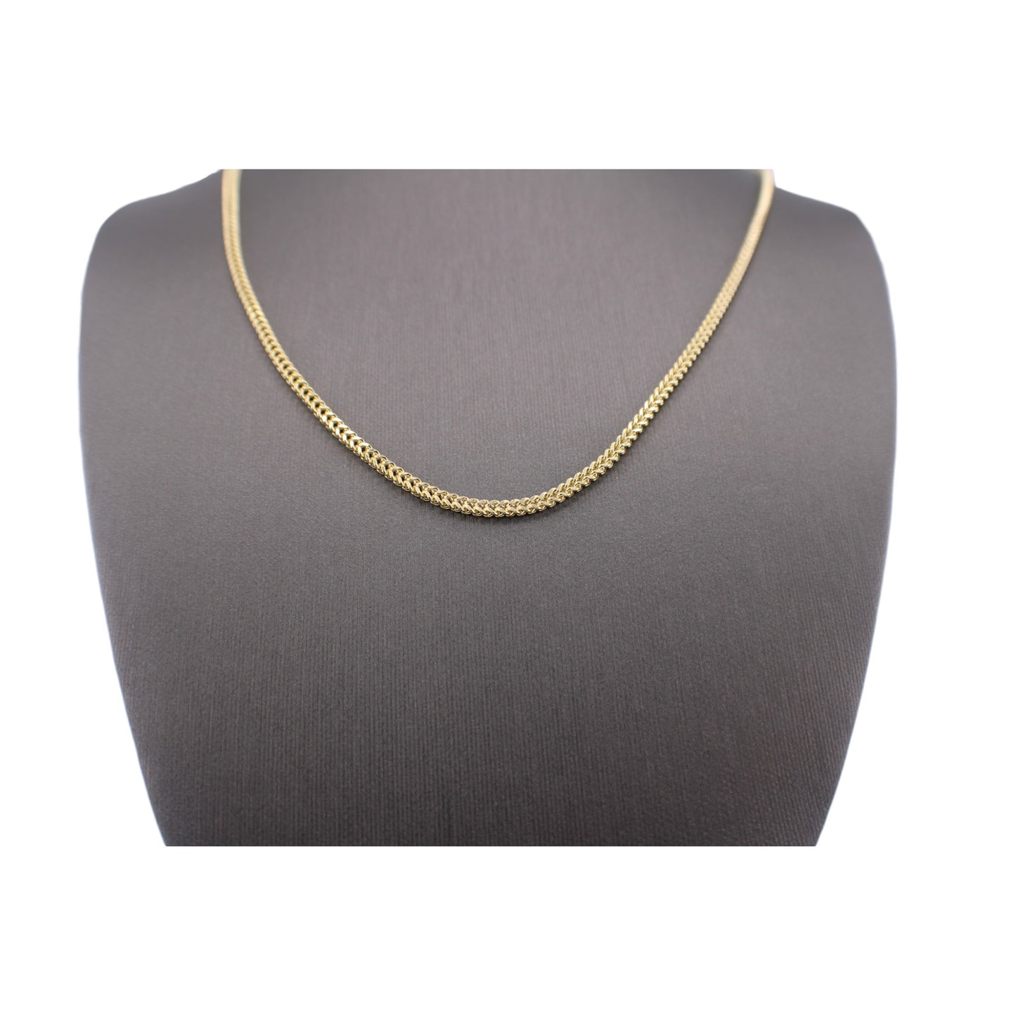 14KT Yellow Solid Gold Franco Cut Chain