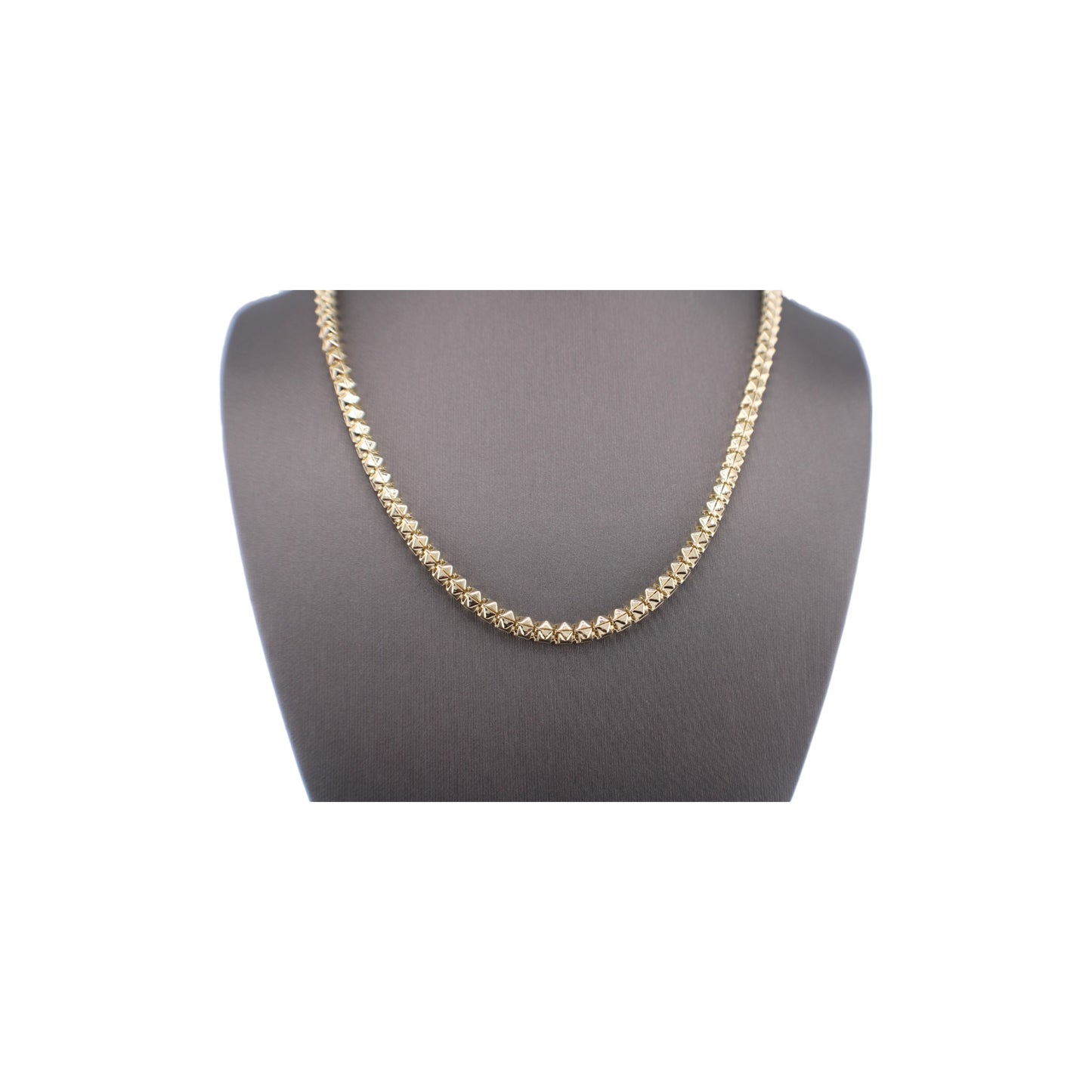 14KT Yellow Semi-Solid Venetian Link Gold Chain.