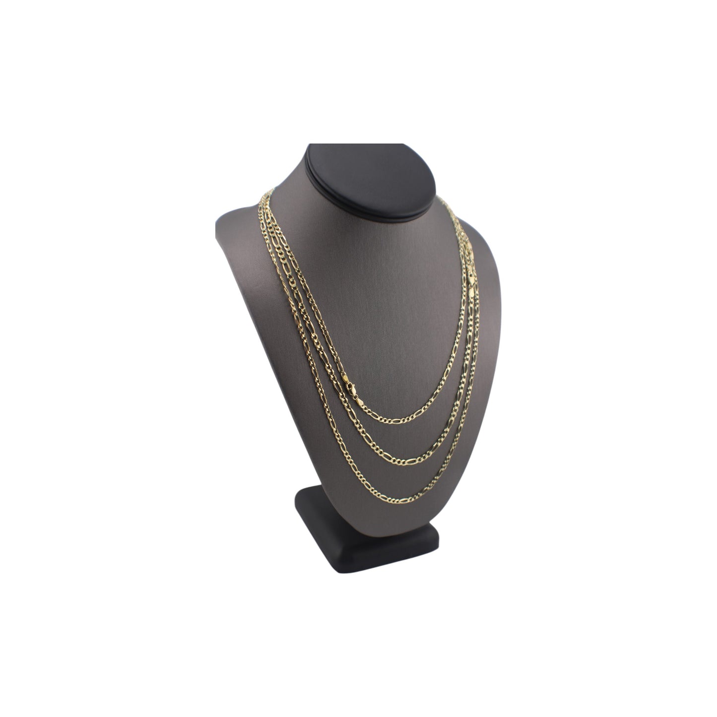 14KT Yellow Gold Solid Figaro Link Chain.
