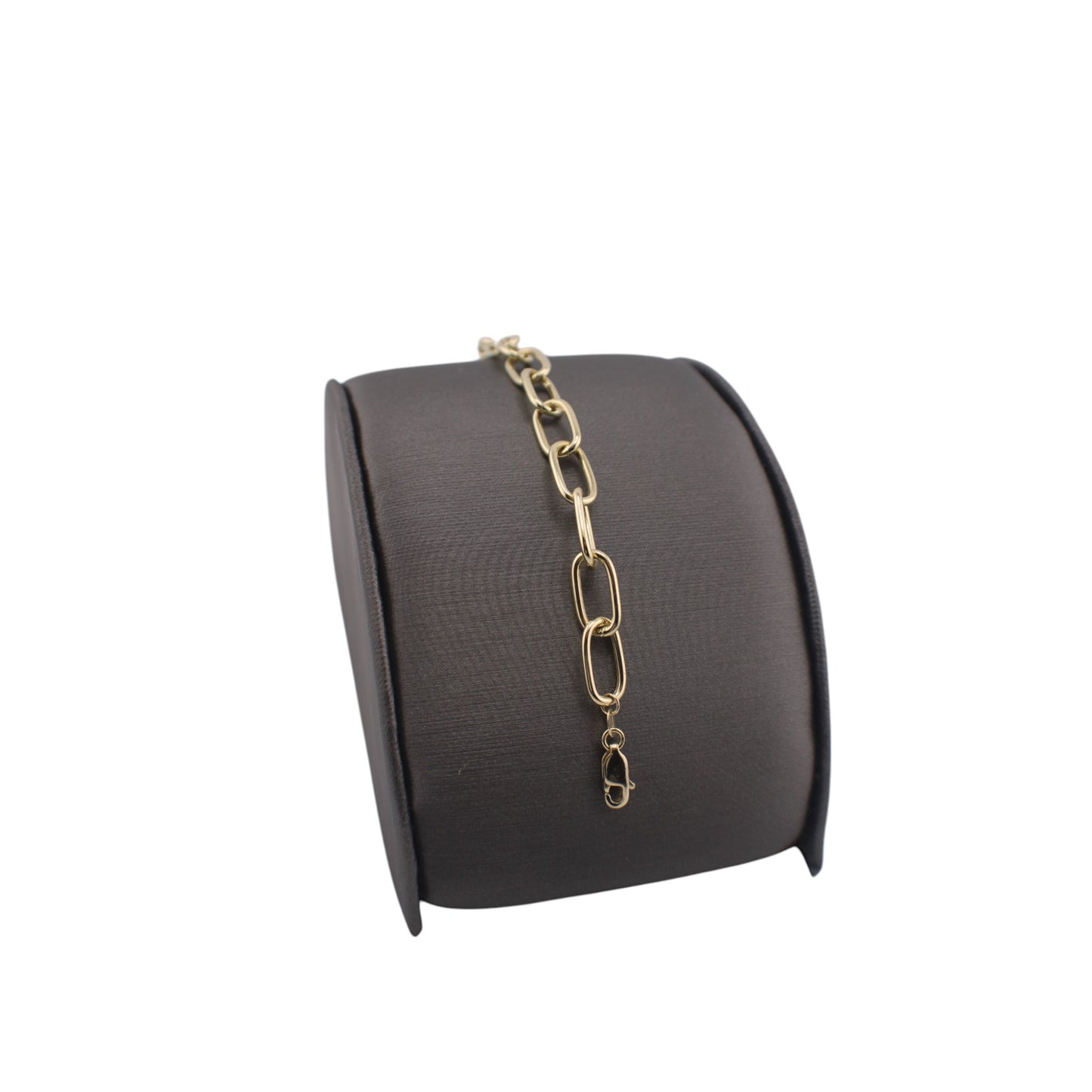 14KT Yellow Gold Semi-Solid Bracelets Paper Clip Link