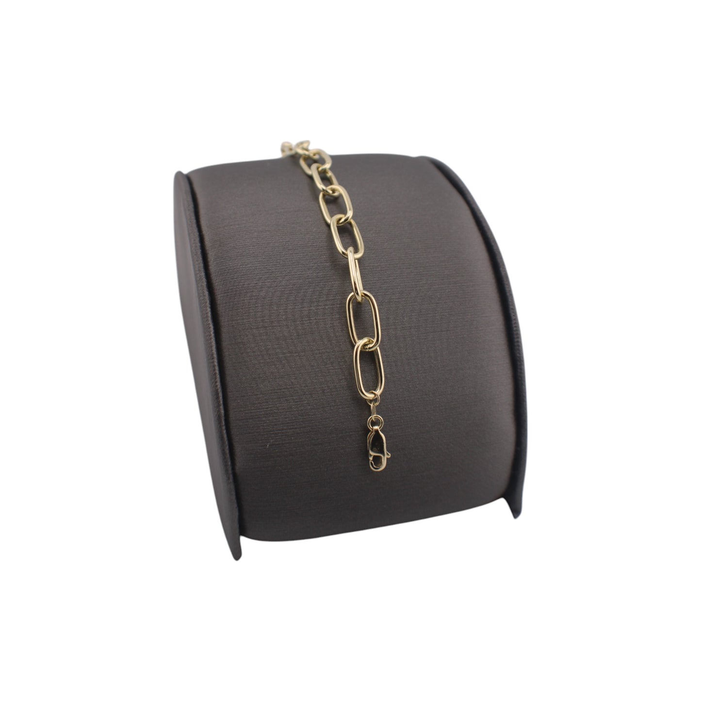14KT Yellow Gold Semi-Solid Bracelets Paper Clip Link