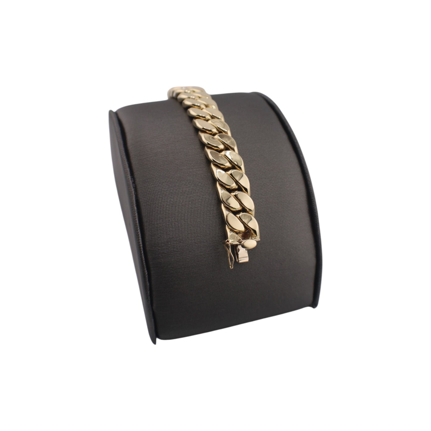 14KT Yellow Gold Semi-Solid Cuban Link Bracelets