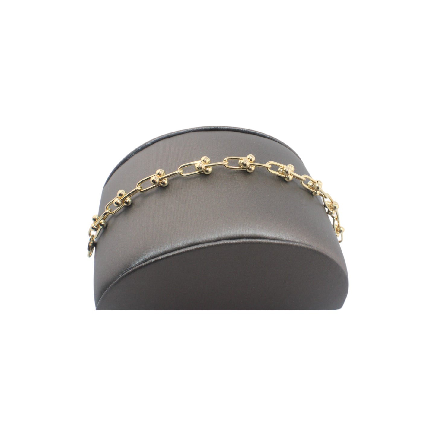14KT Yellow Semi-Solid Gold Fancy Link Chain