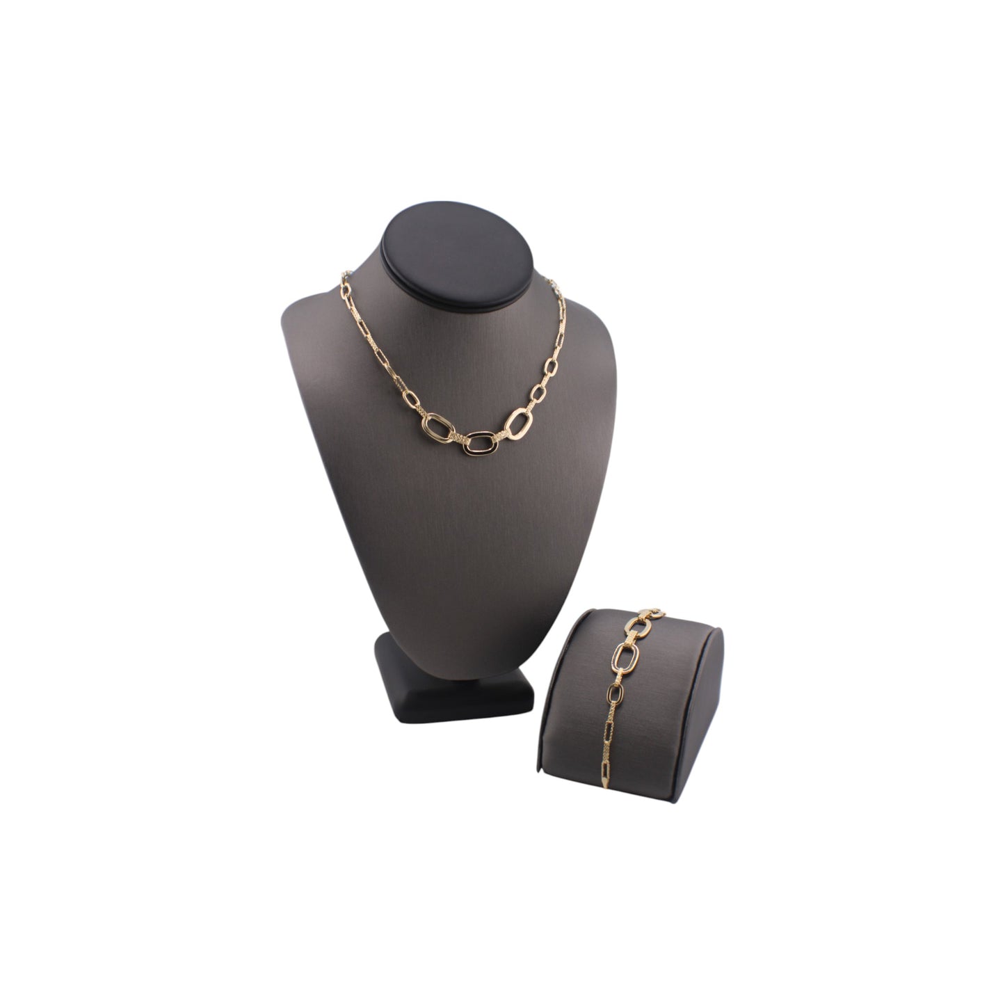 14KT Yellow Semi-Solid Gold Fancy Paper Clip Chain