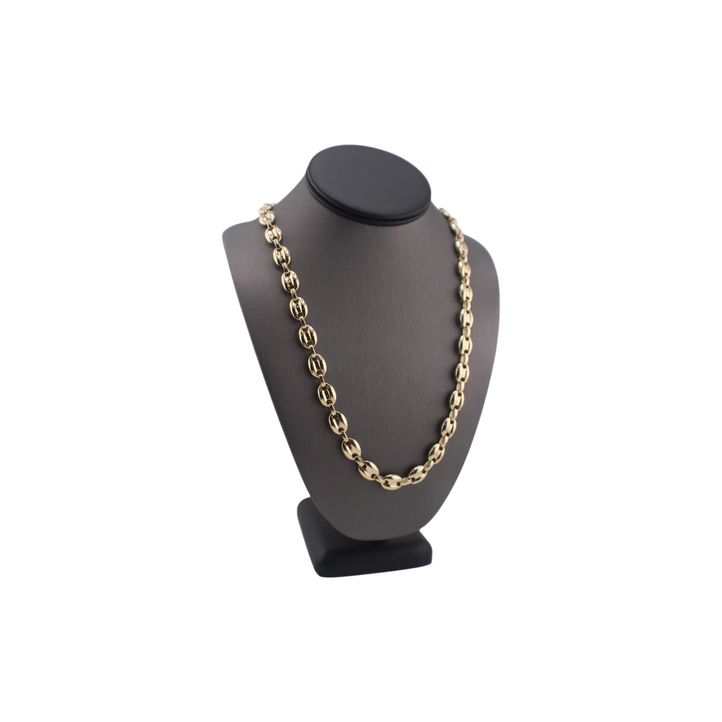 14KT Yellow Gold Fancy Italian Puff-G-Link Chain