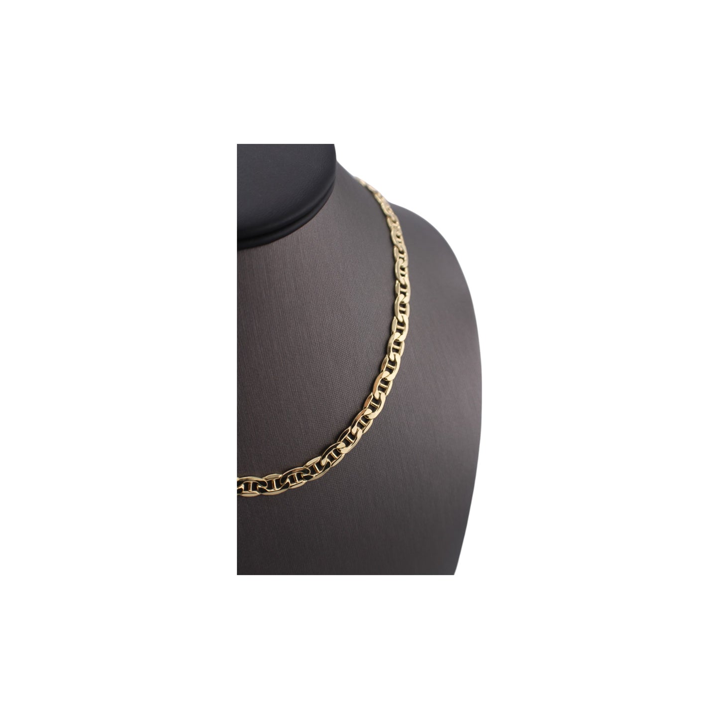 14KT Yellow Gold Fancy Flat Anchor Link Chain.