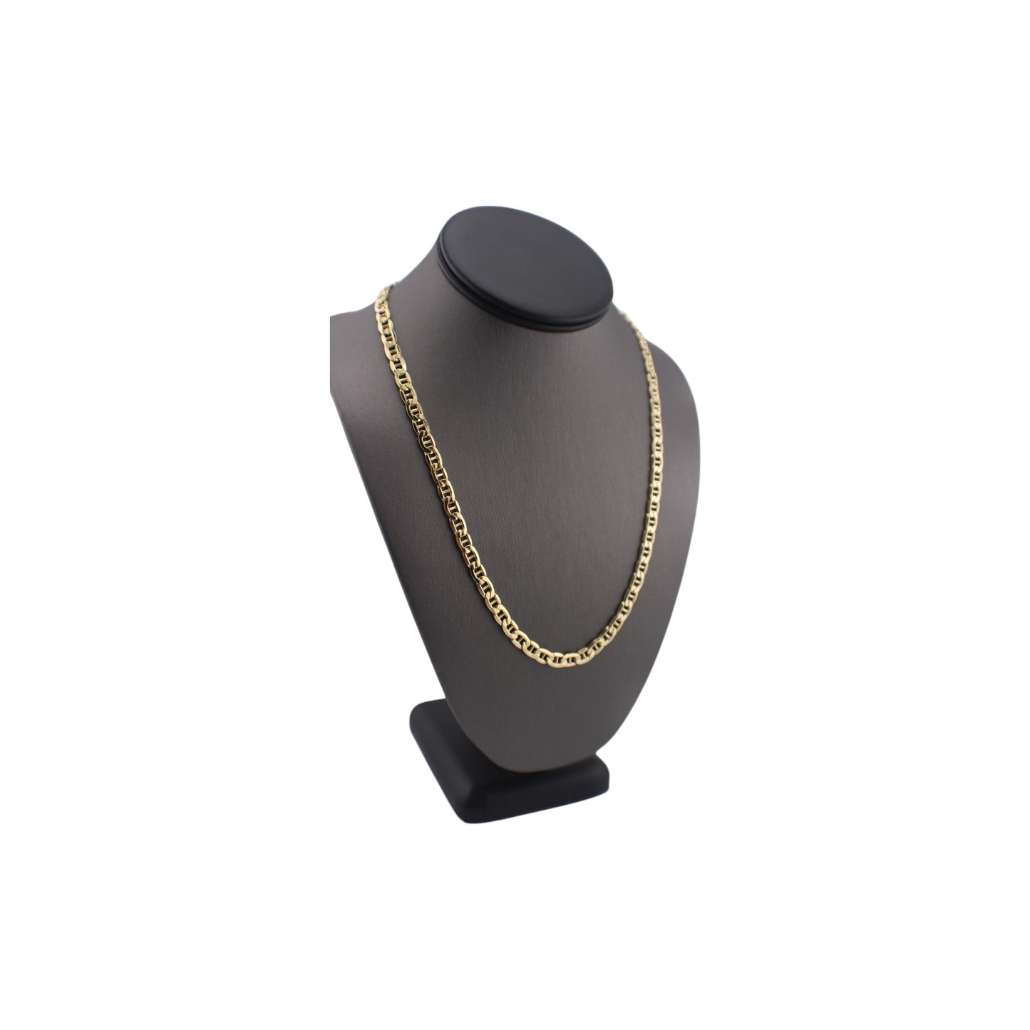 14KT Yellow Gold Fancy Flat Anchor Link Chain.