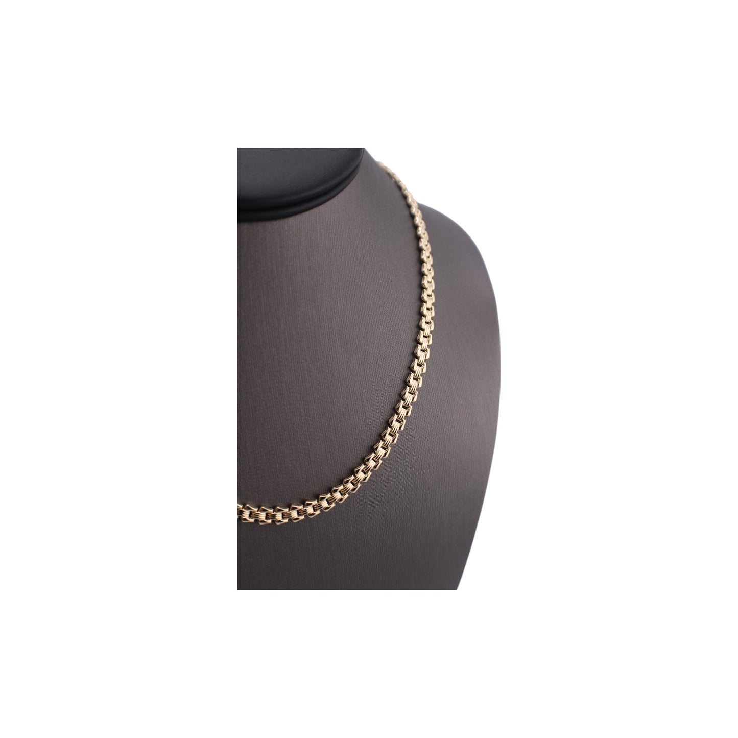 14KT Yellow Semi-Solid Fancy Link Gold Chain.