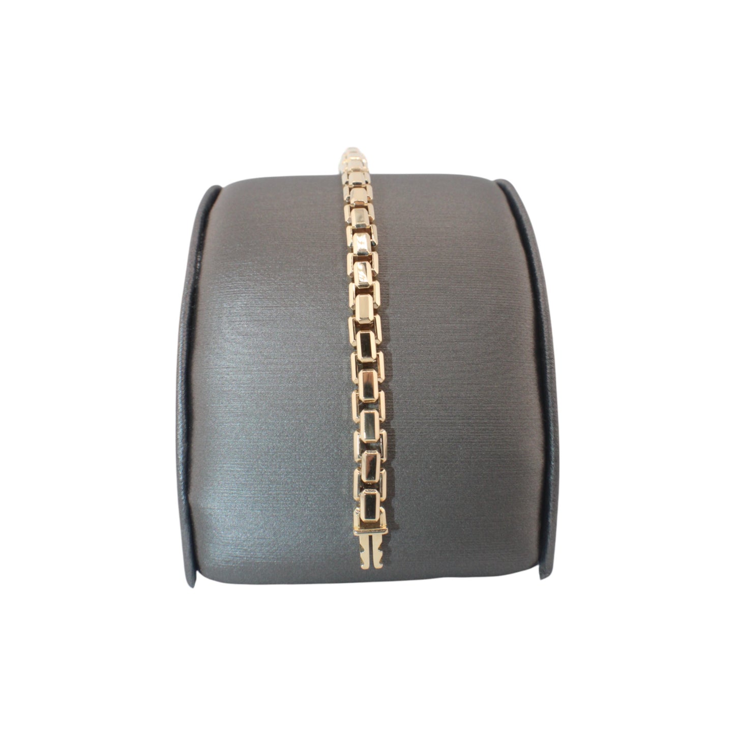 14KT Yellow Gold 6mm Square Italian Link Bracelets