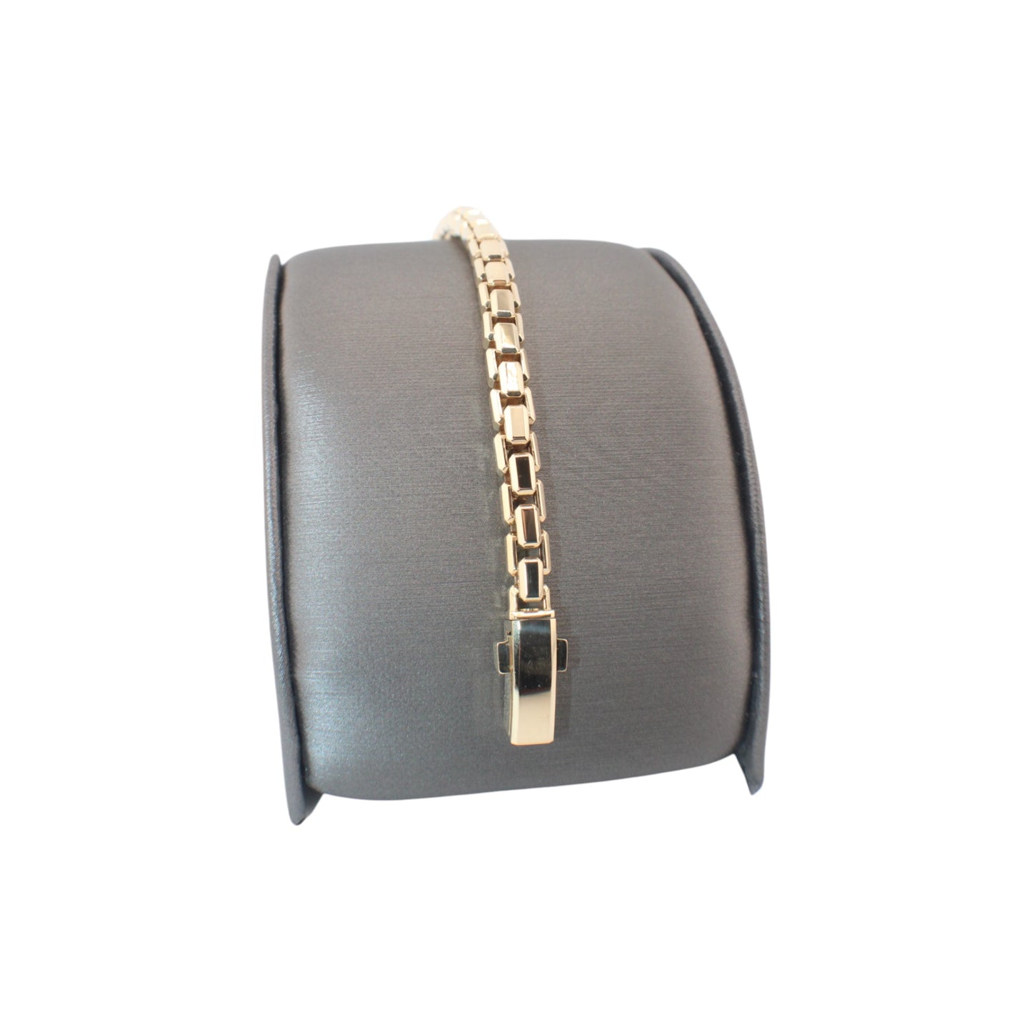 14KT Yellow Gold 6mm Square Italian Link Bracelets