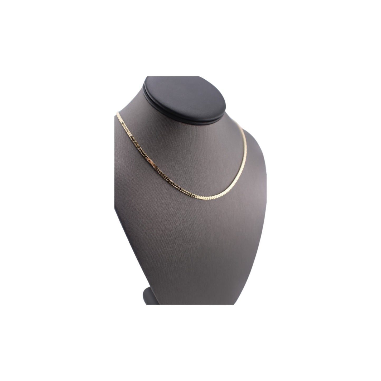 14KT Yellow Semi-Solid Gold Fancy Square Cut Chain