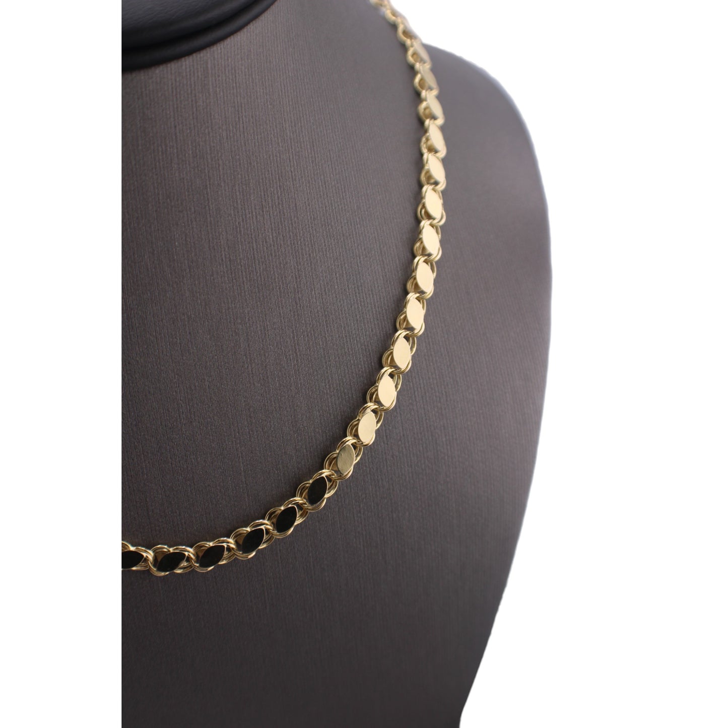14KT Yellow Semi-Solid Gold Fancy Italian Cut Chain