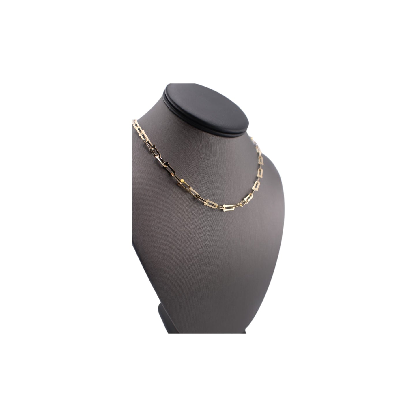 14KT Yellow Gold Solid Fancy Flat-T Link Chain