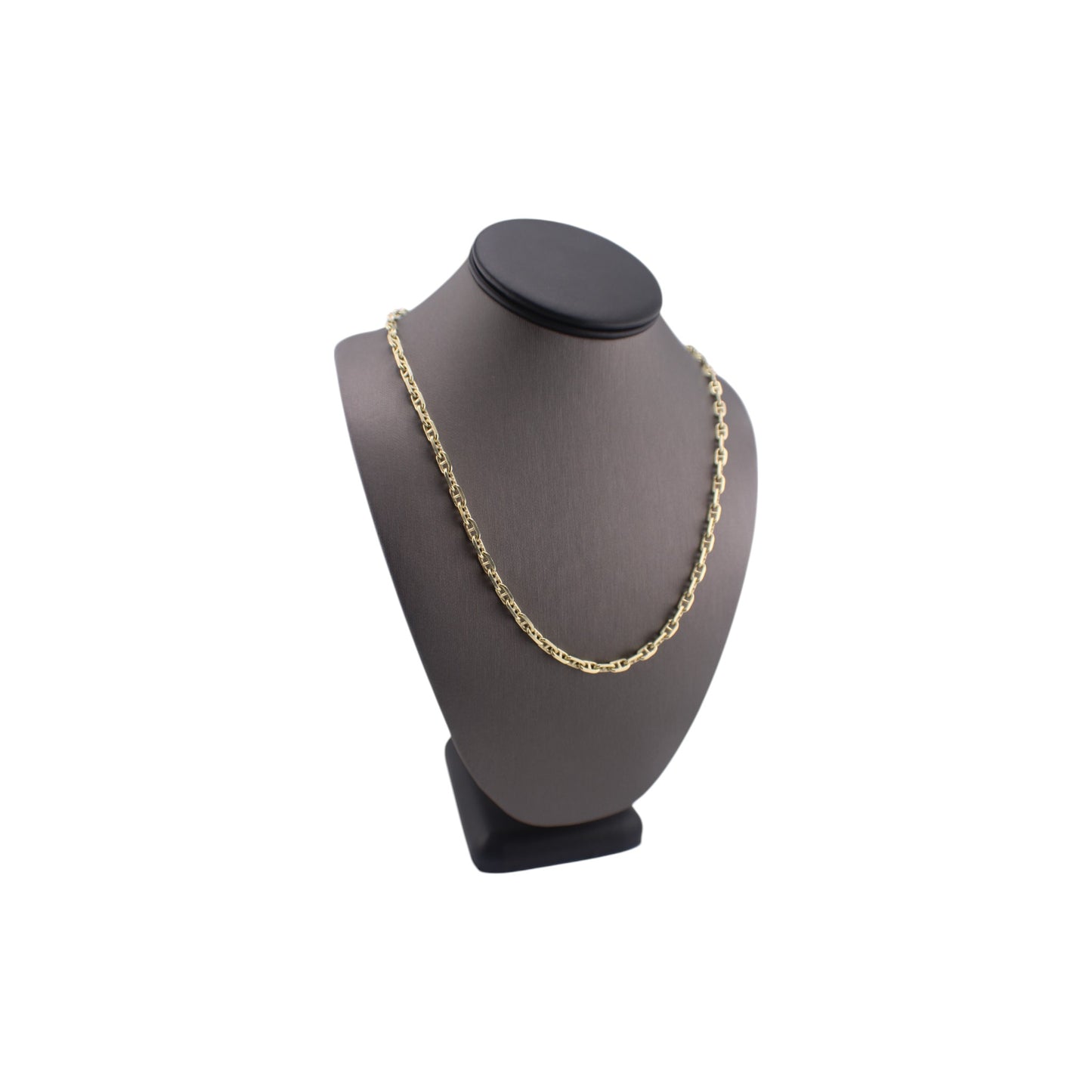 14KT Yellow Solid Gold Anchor Cut Fancy Chain