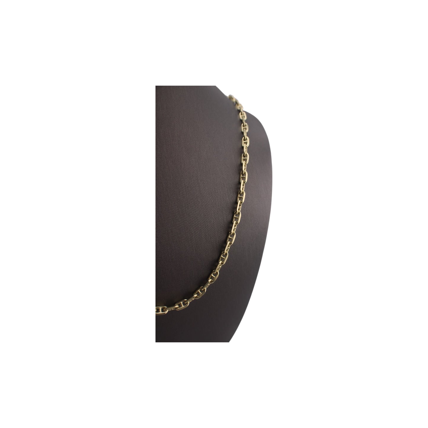 14KT Yellow Solid Gold Anchor Cut Fancy Chain