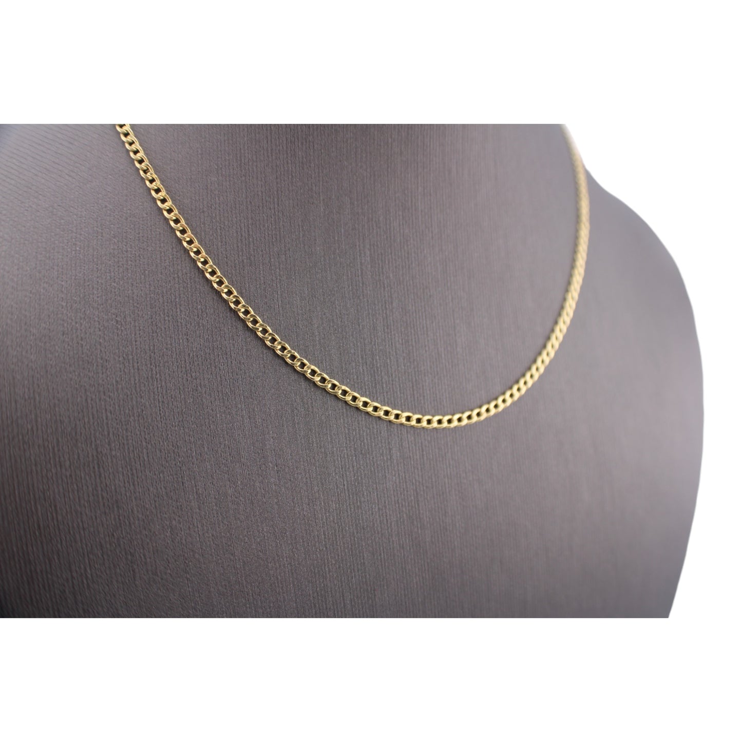 14KT Yellow Semi-Solid Baby Cuban Link Gold Chain
