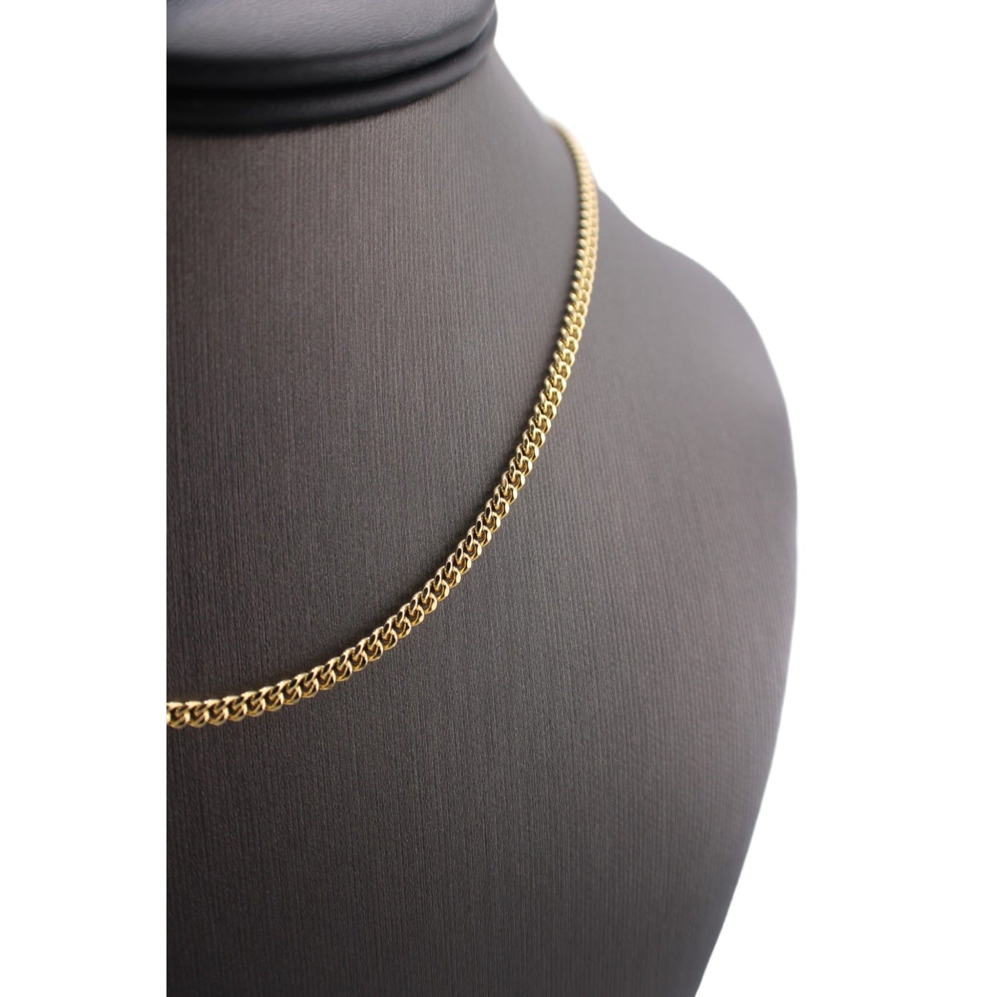 14KT Yellow Semi-Solid Baby Cuban Link Gold Chain