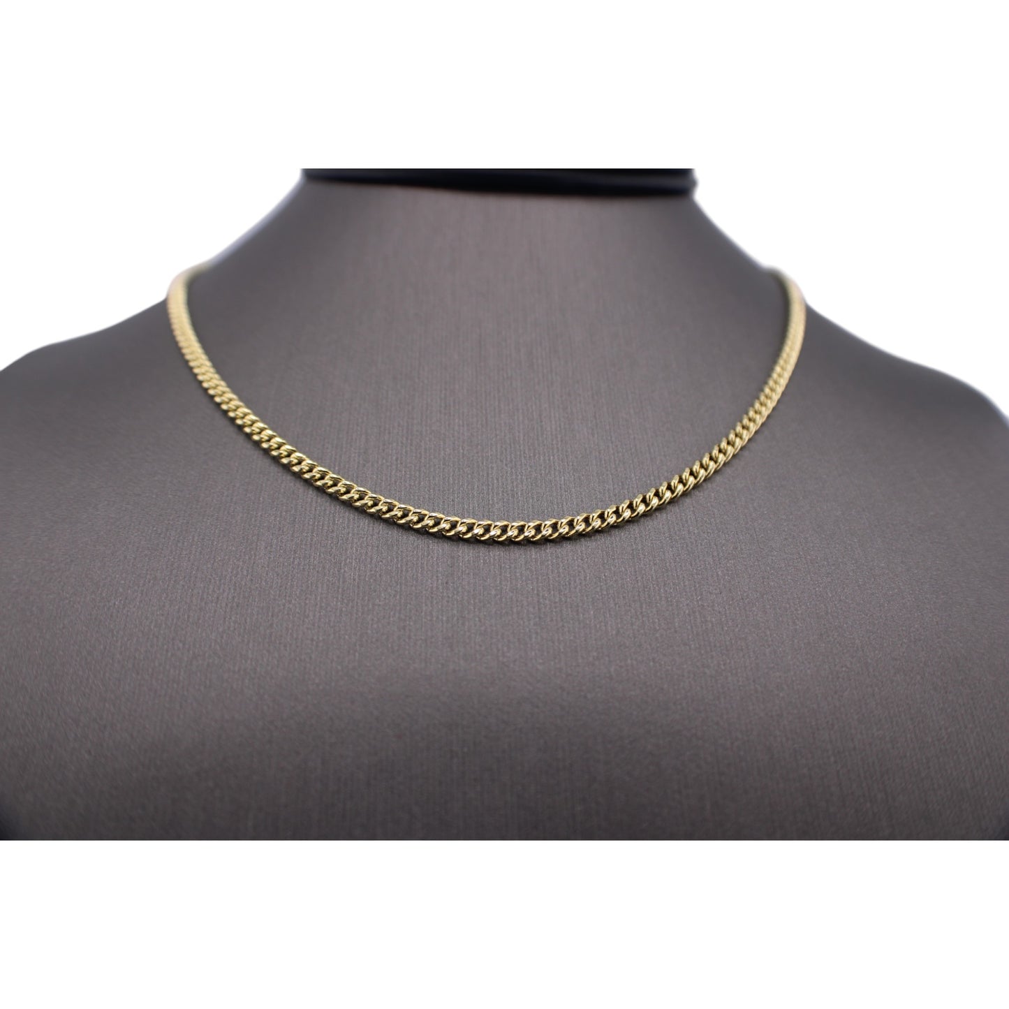 14KT Yellow Semi-Solid Baby Cuban Link Gold Chain