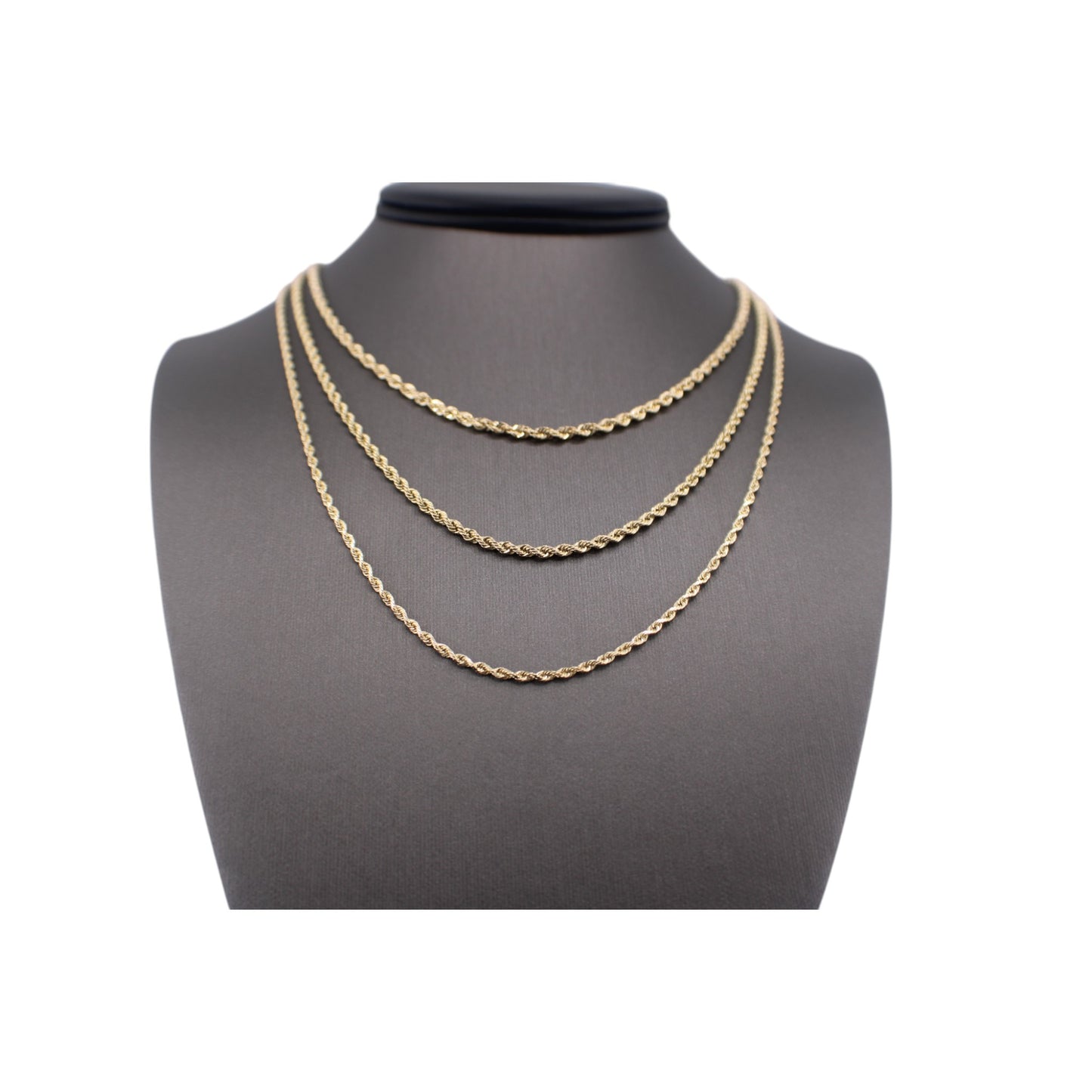 10KT Yellow Gold Italian Rope-Link Chain