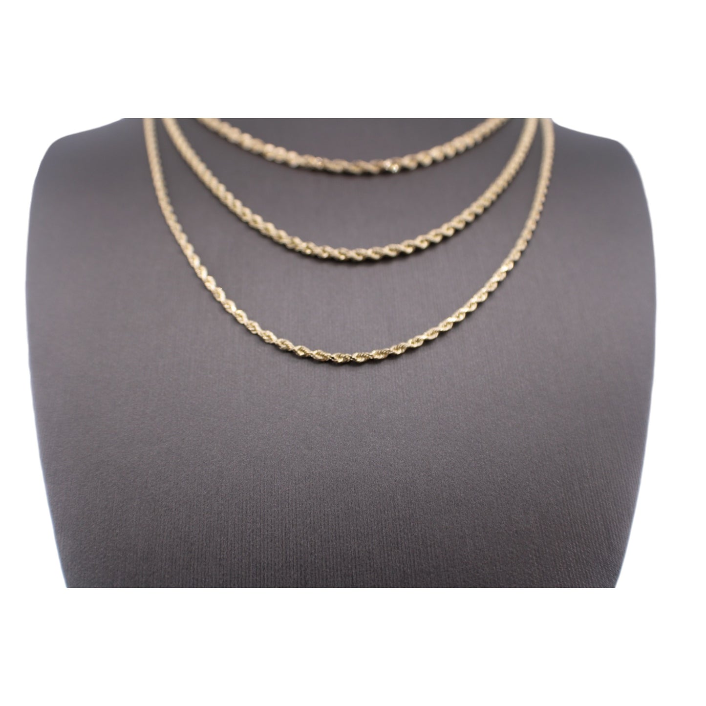 10KT Yellow Gold Italian Rope-Link Chain