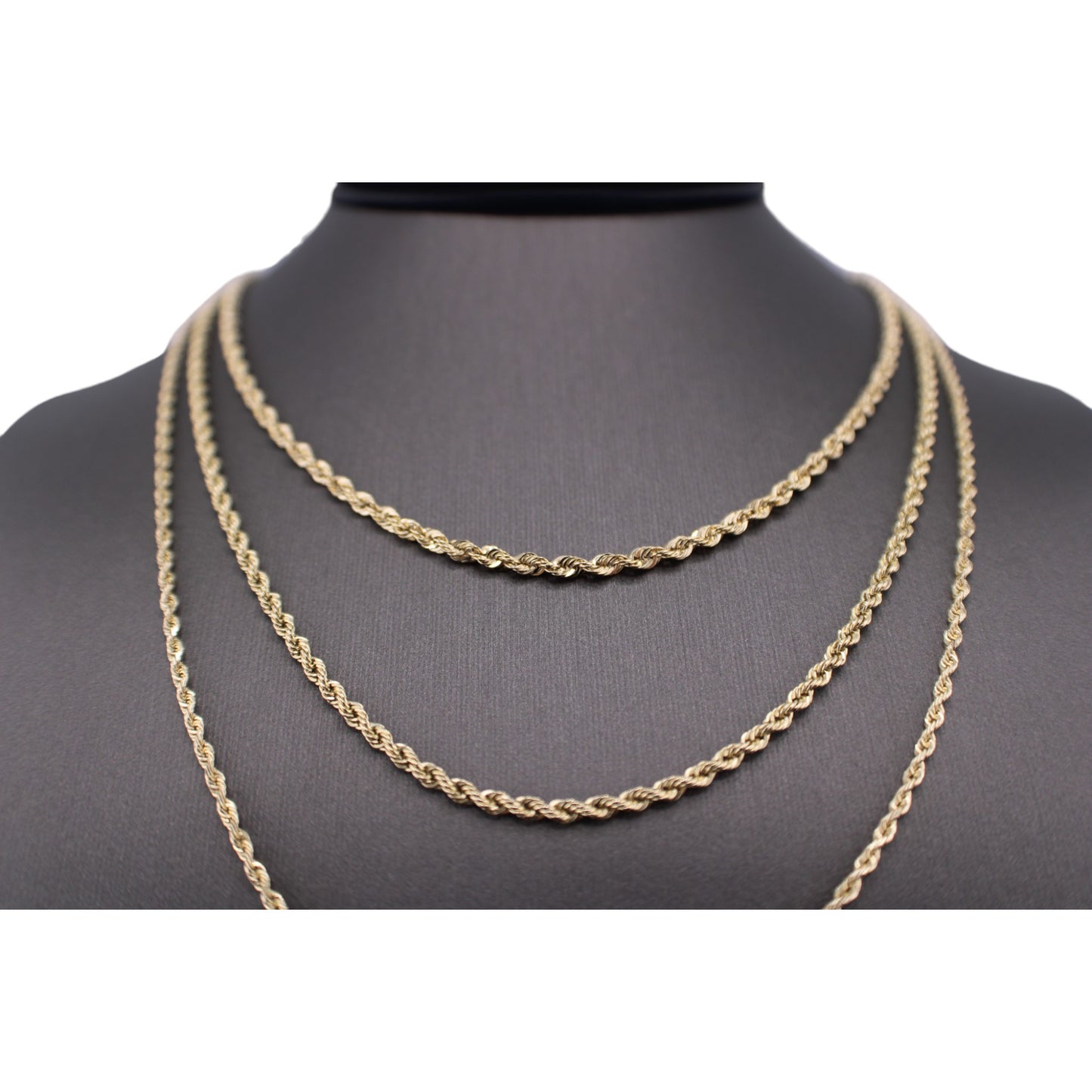 10KT Yellow Gold Italian Rope-Link Chain