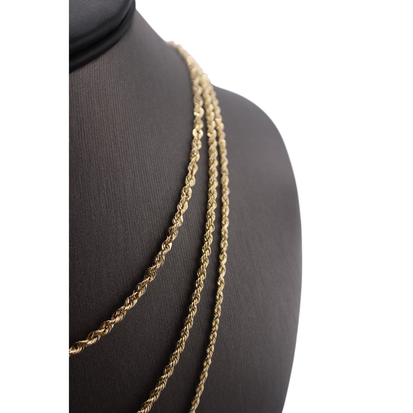 10KT Yellow Gold Italian Rope-Link Chain
