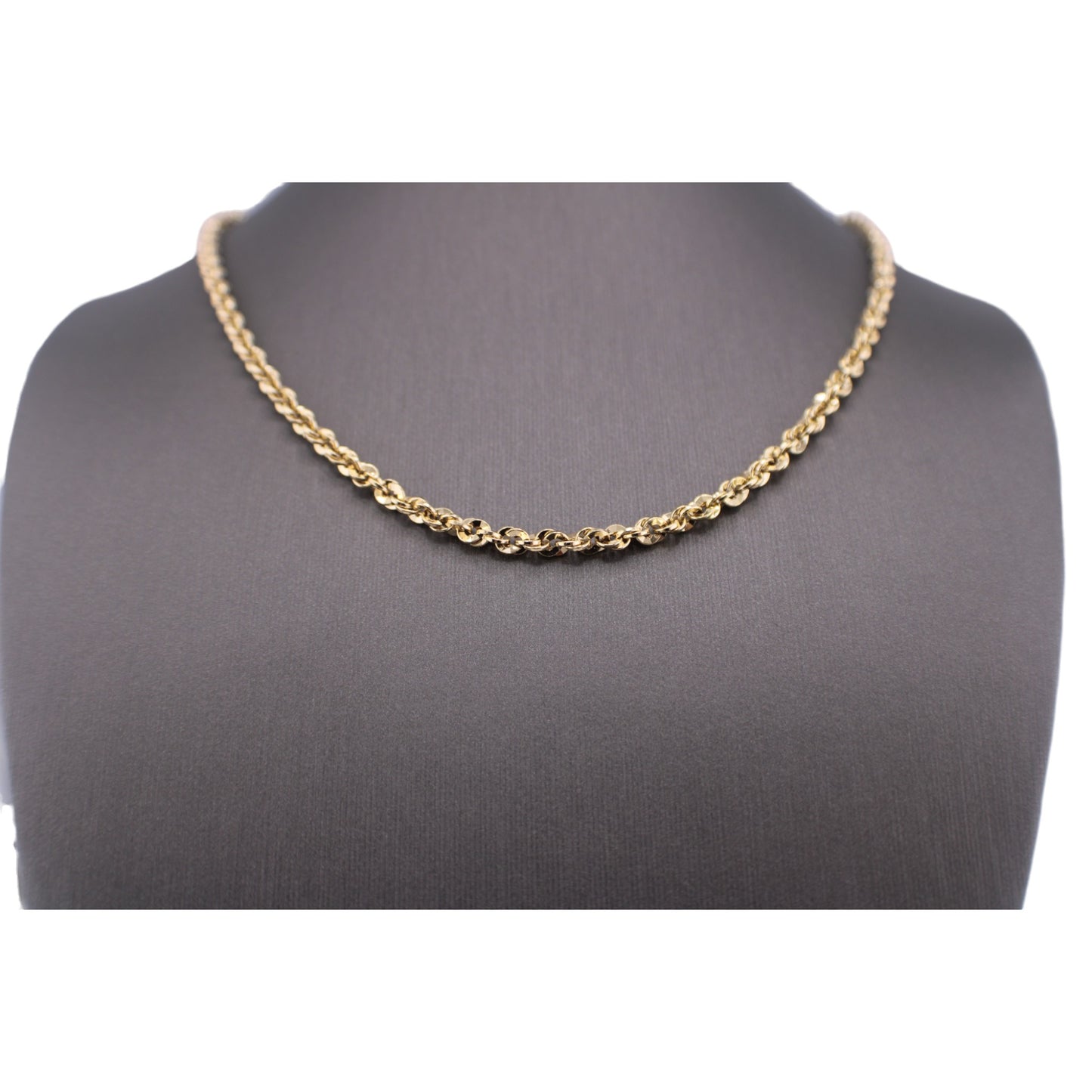 10KT Yellow Gold Italian Rope-Link Chain