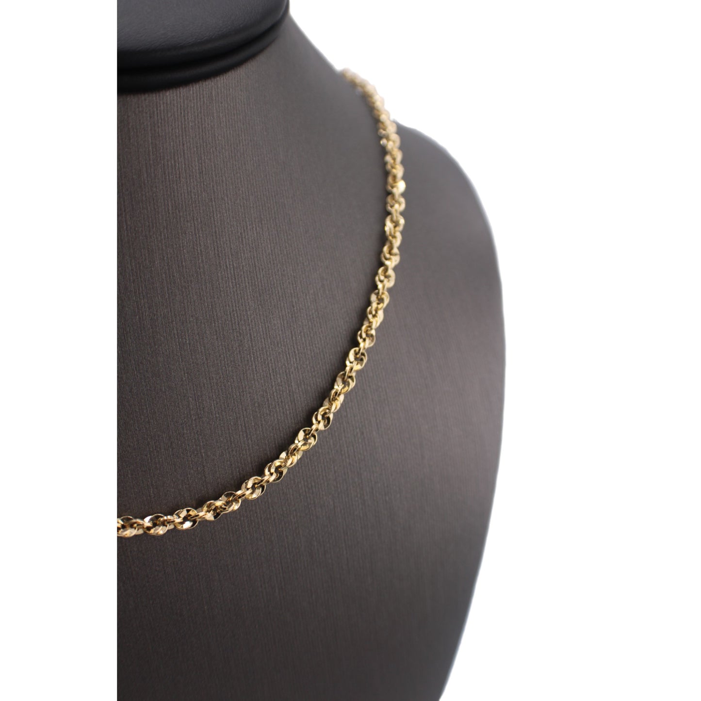 10KT Yellow Gold Italian Rope-Link Chain