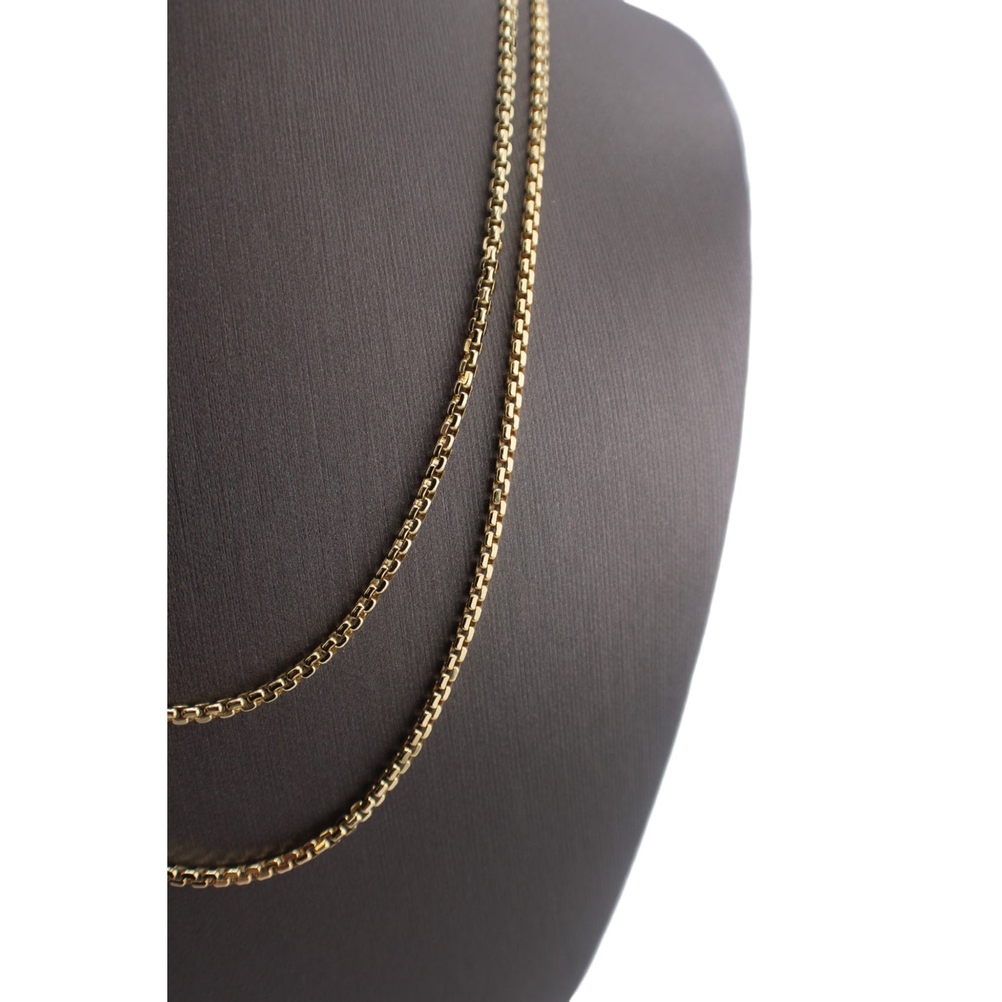 10KT Yellow Gold Fancy Italian Round-Link 2.5mm Chain